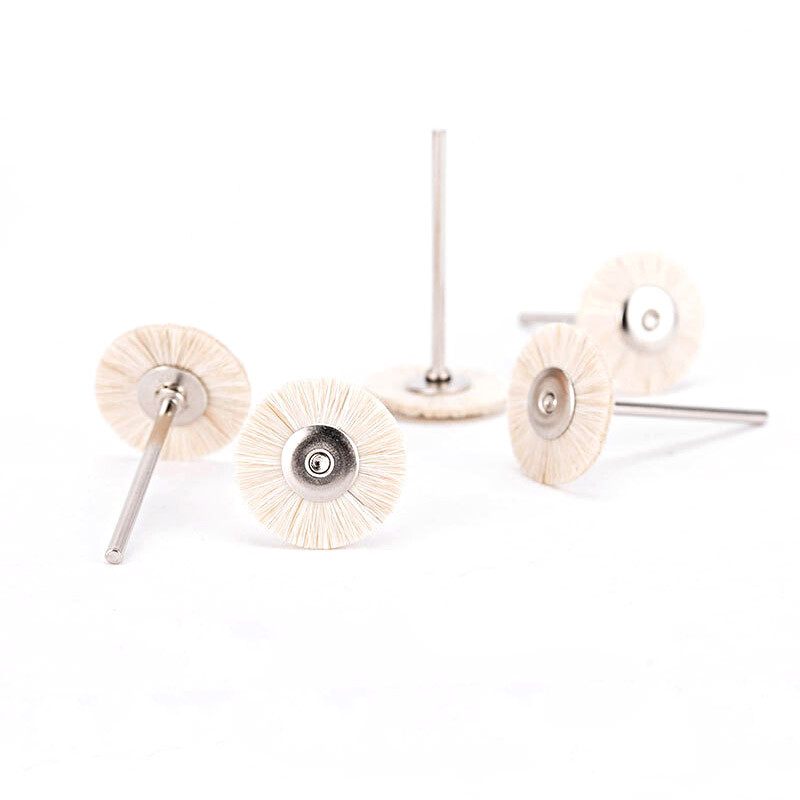10pcs Dental Polishing Buffing Wheel Brusher 2.35mm Assorted for Rotary Tool