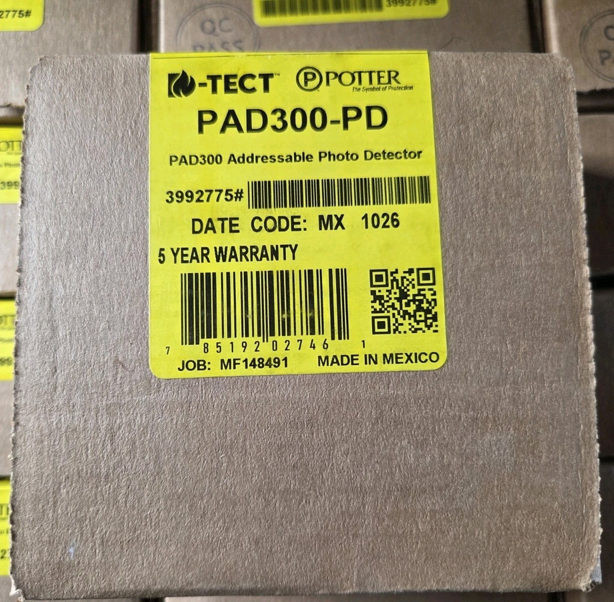 POTTER PAD300-PD PHOTOELECTRIC SMOKE DETECTOR – BRAND NEW – 119 AVAILABLE
