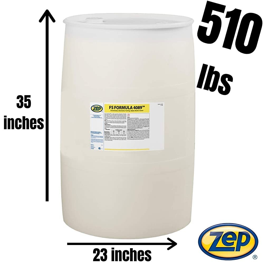 Zep FS FORMULA 4089 High Foaming Chlorinated Caustic Food Equipment Cleaner 55