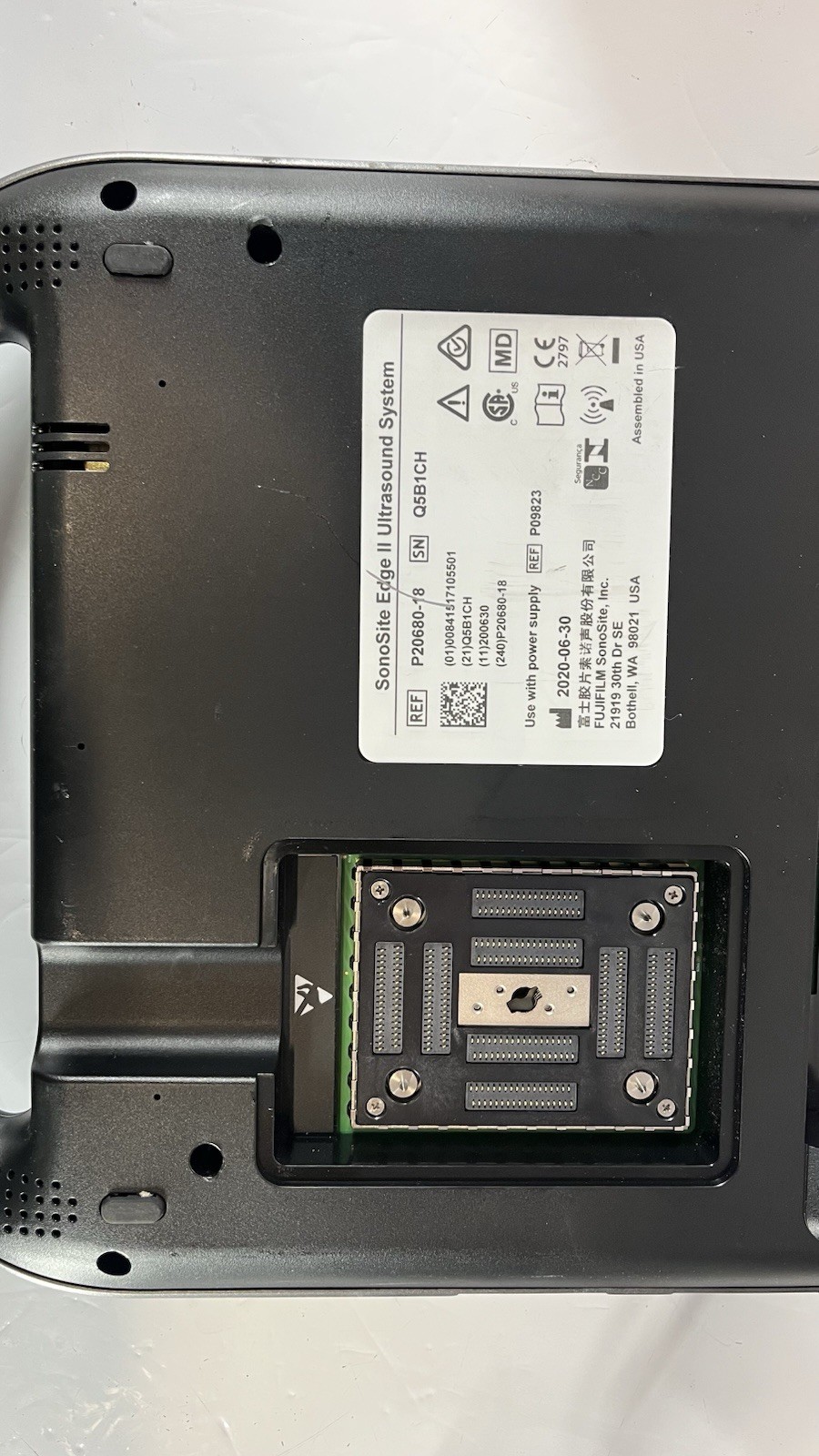 Sonosite Edge II 2020 Ultrasound System With Power Supply Screen Broken