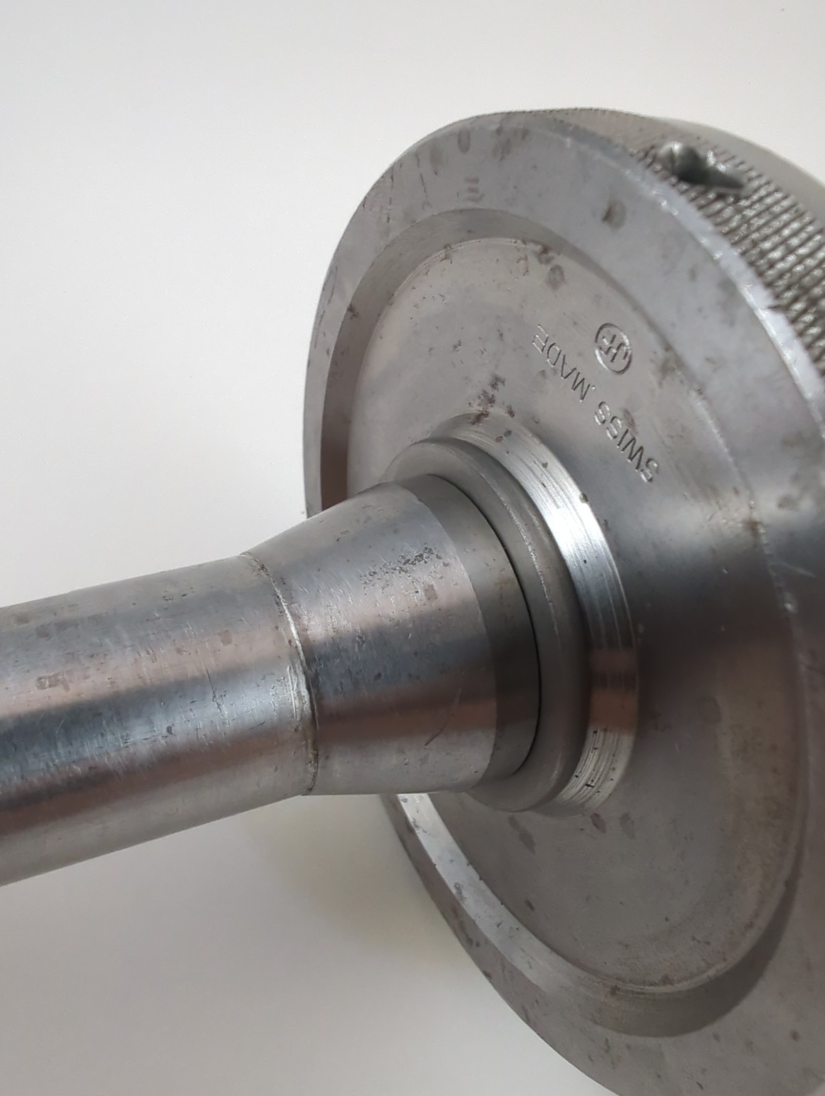 JF 100mm 4″ Swiss Made 6 Jaw Bezel Chuck W Schaublin W25 Arbor Watchmakers Lathe