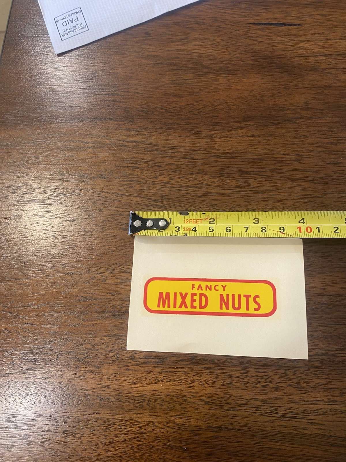 1 5 10 Cent Fancy Mixed Nuts Decal For Vintage Antique Vending Machine 124