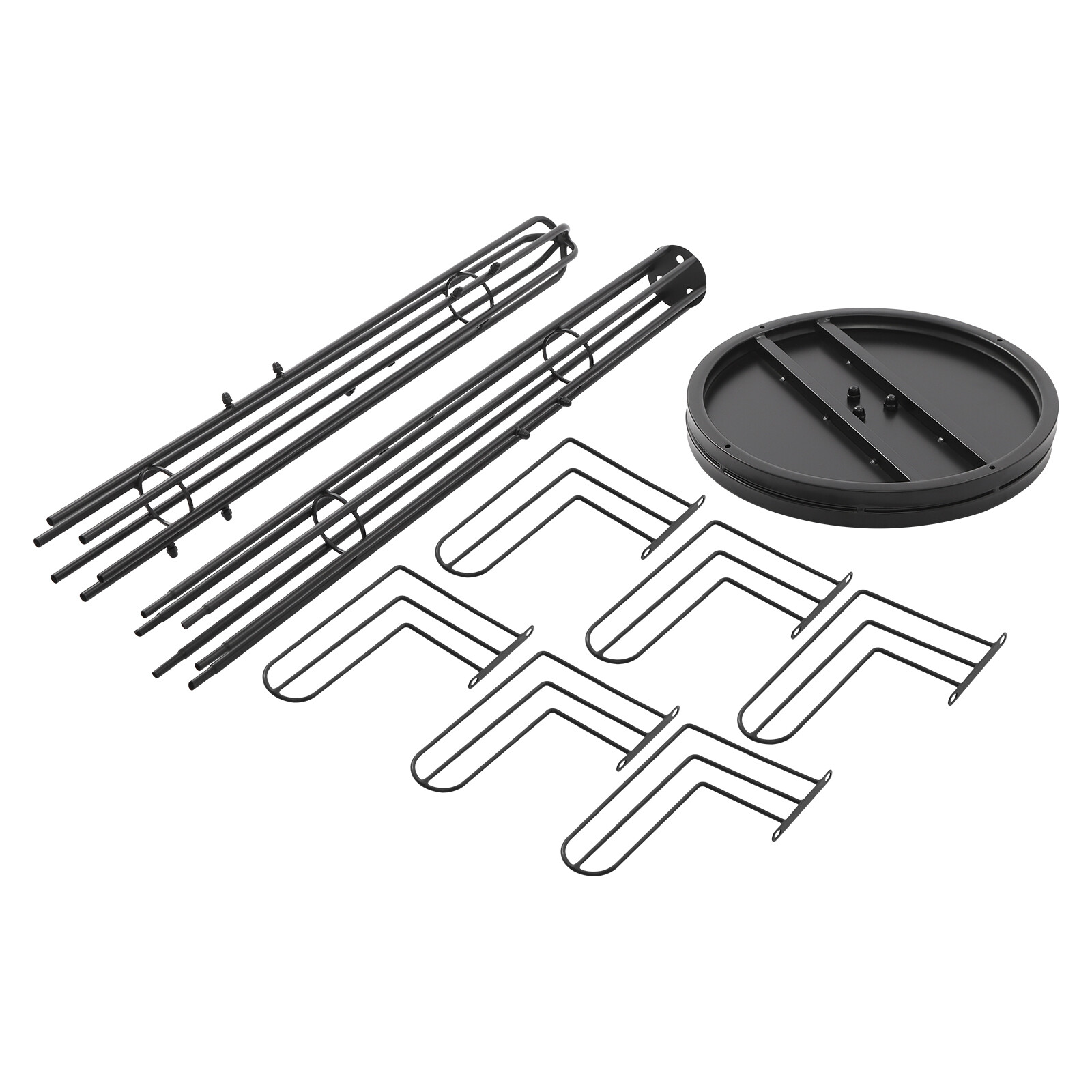 Freestanding Coat Rack Black Clothing Rack Stand Cactus Shape Clothing Stand