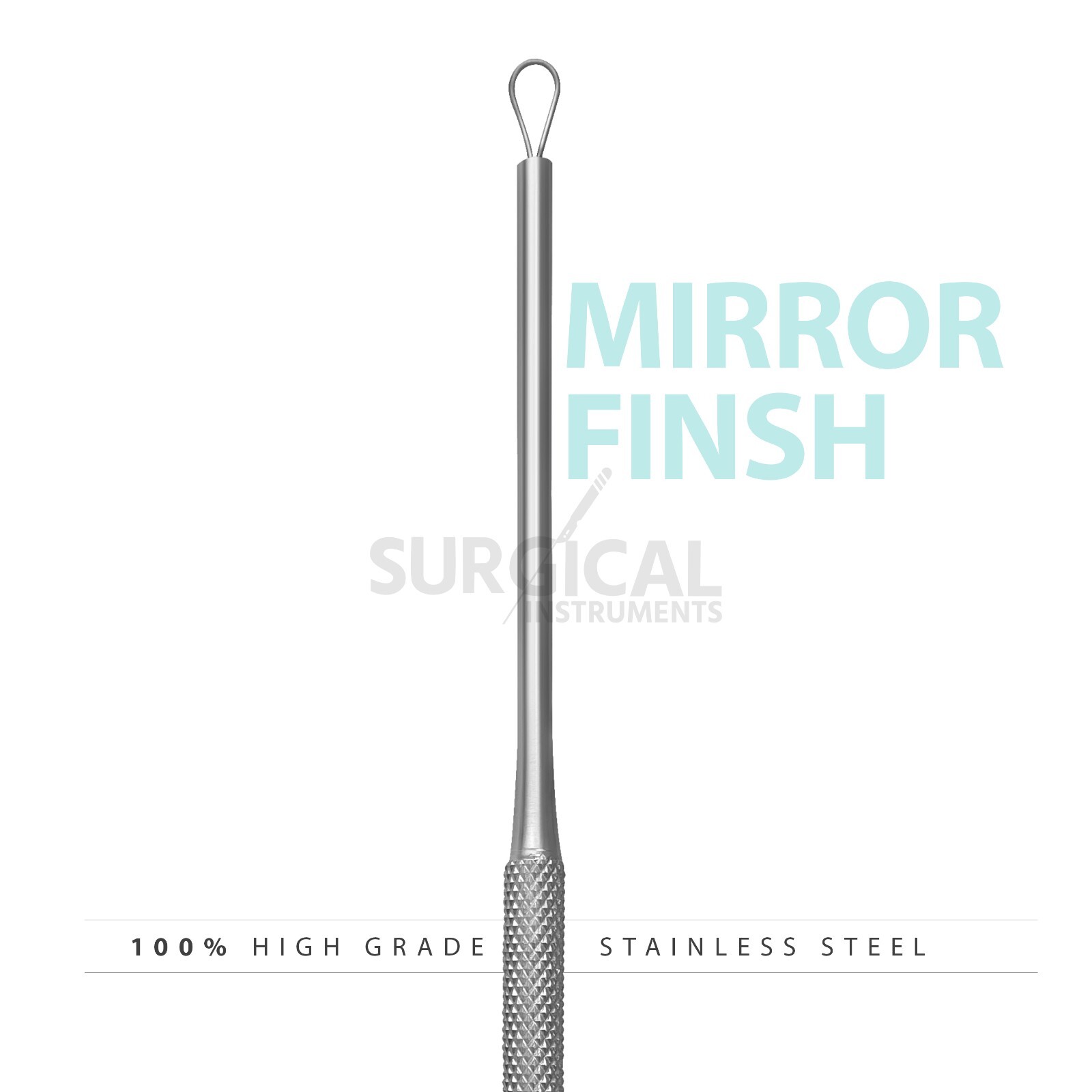 3 Pcs Billeau Ear Pick Ear Loop Curette Set Stainless Steel German Grade