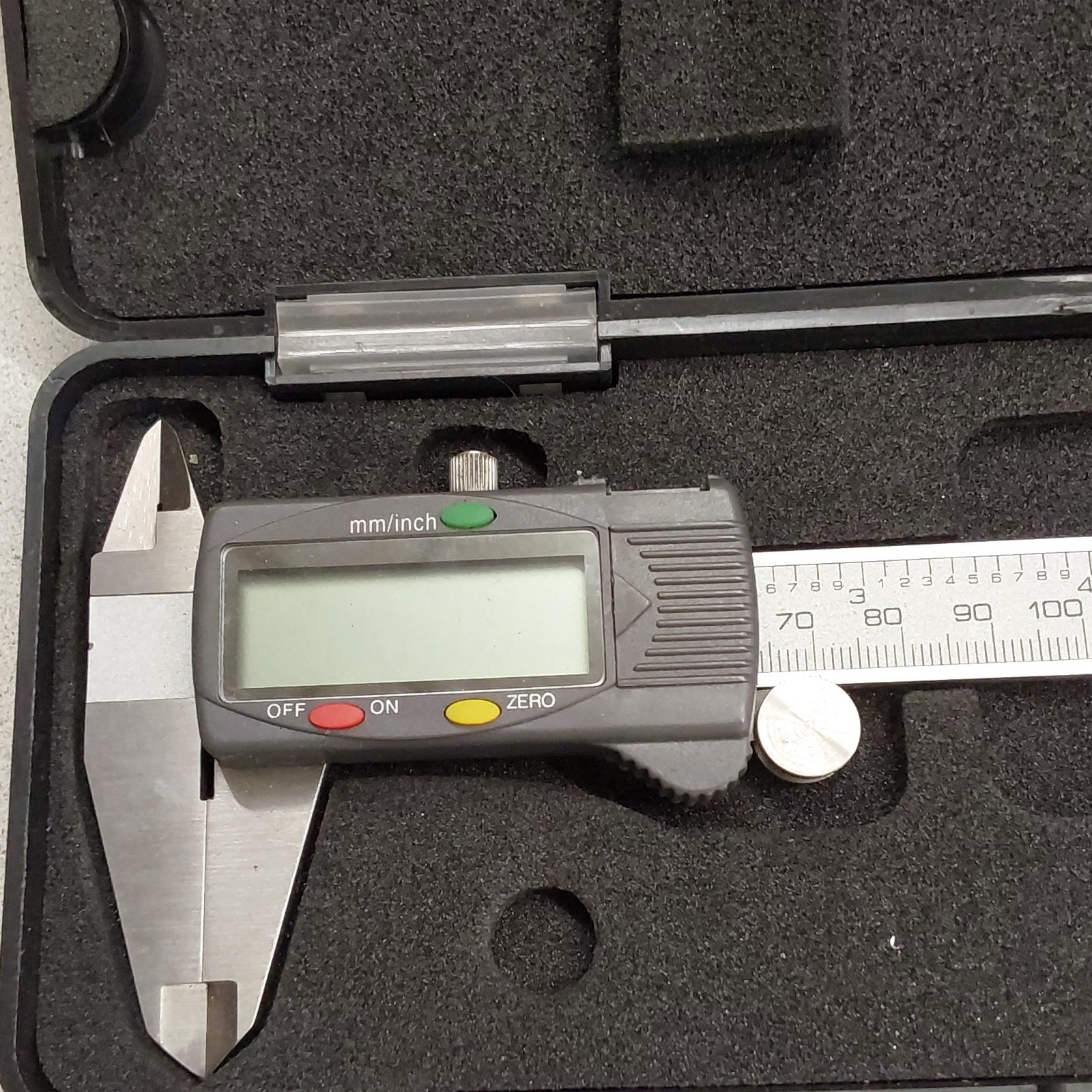 Stainless Hardened Digital Caliper 0-6 in Range, 0.0005 in Resolution, Case