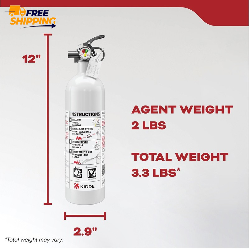 Fire Extinguisher for Vehicles, Cars, Single Use 5BC