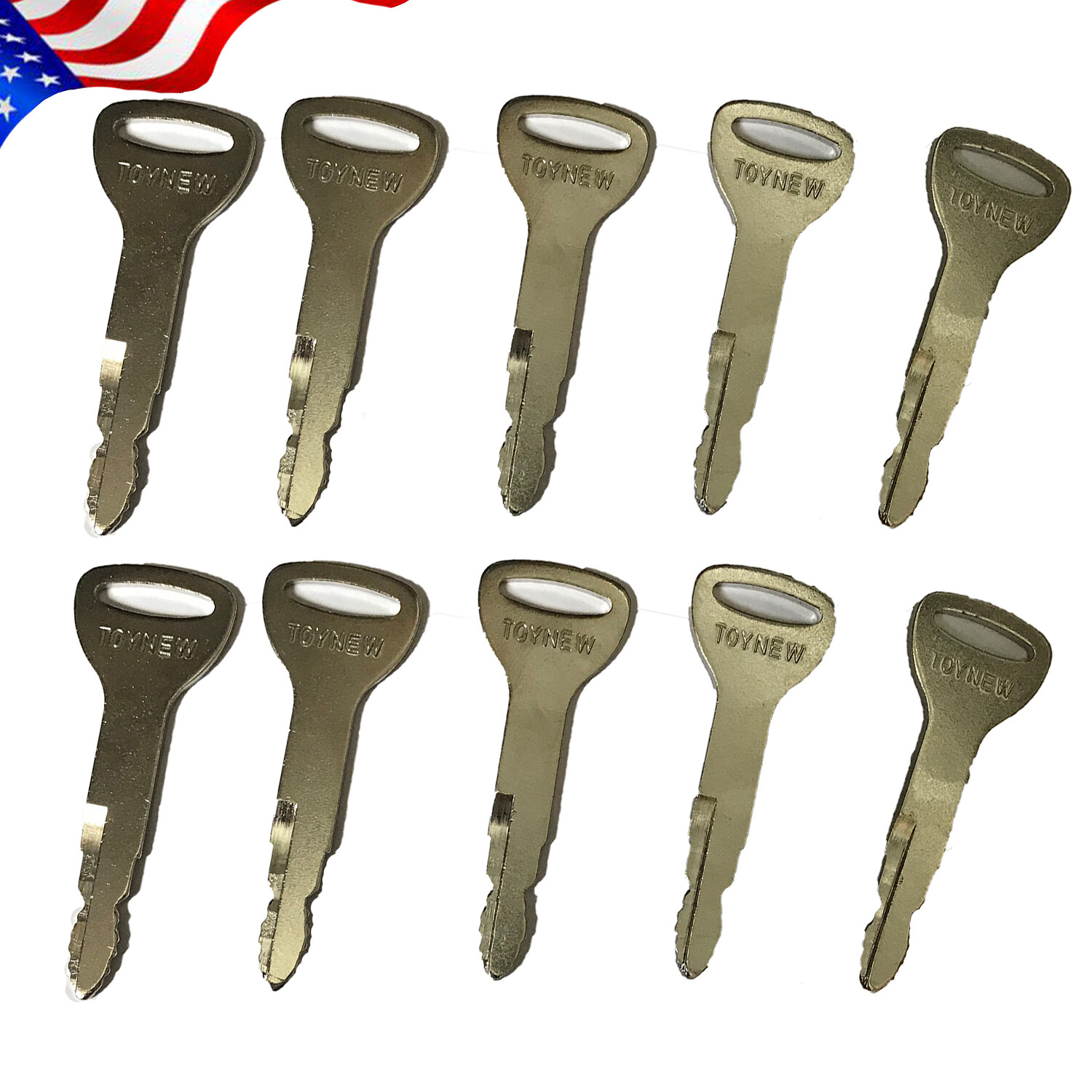 (10) Ignition Keys For Toyota Forklift ToyNew A62597, 57591-23330-71, 162597