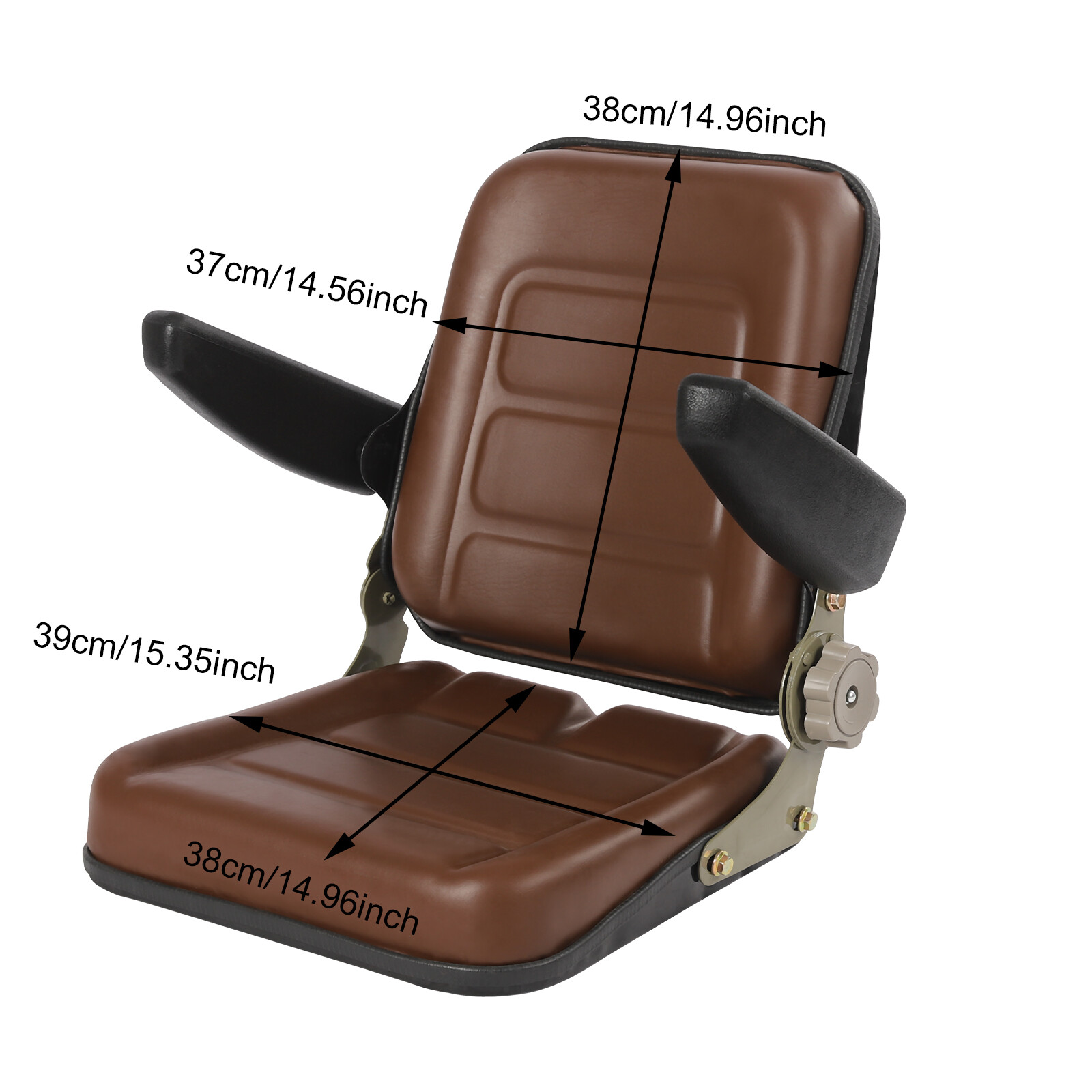 Tractor Forklift Seat SUSPENSION FORKLIFT SEAT with Adjustable Backrest+Armrest
