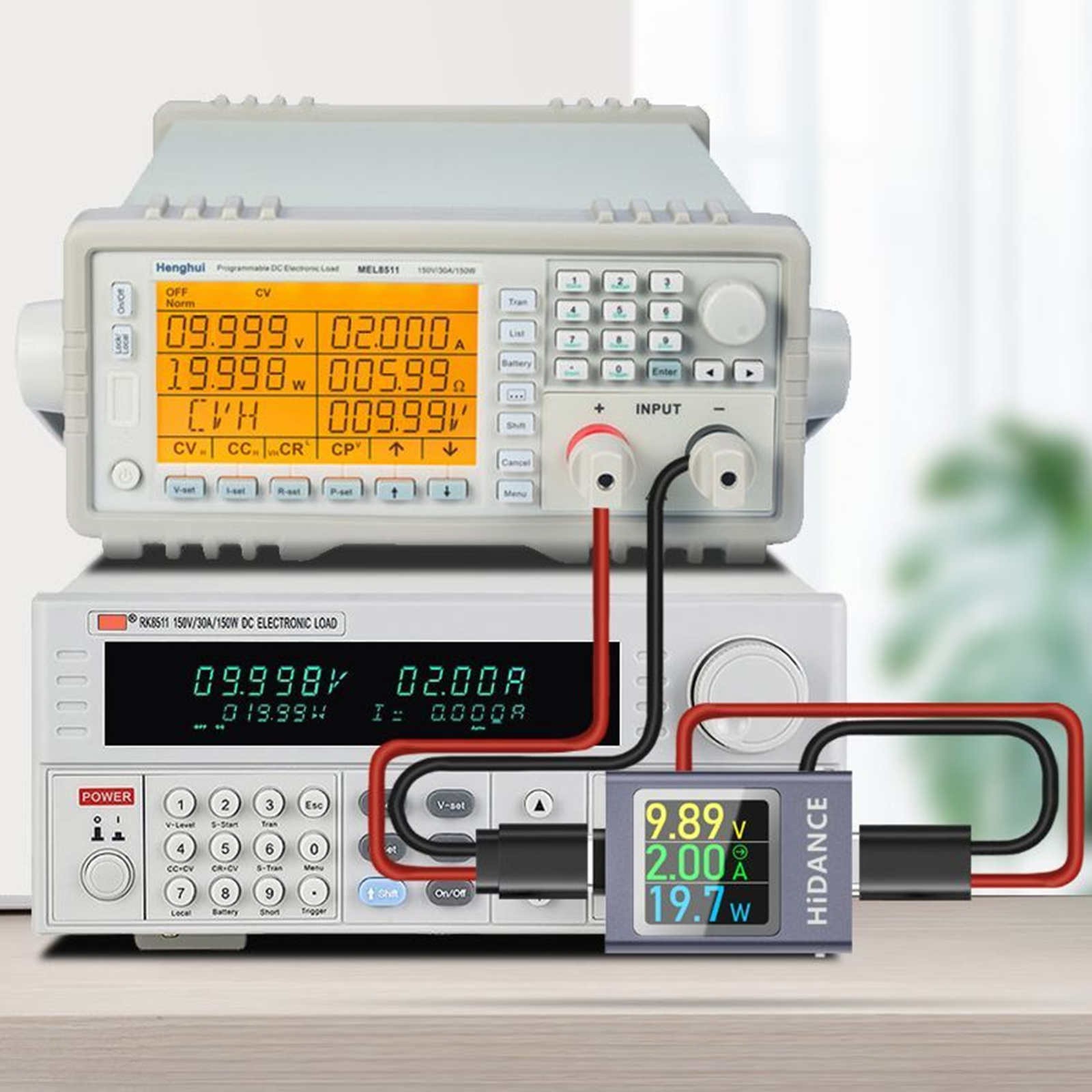 USB C Cable Tester with Battery Test Color Display 360 View Rotation PD QC