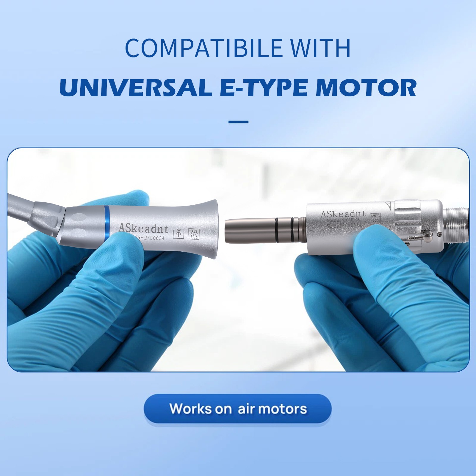 NSK Style Dental Slow Low Speed Contra Angle Handpiece Latch E-Type Attach YP