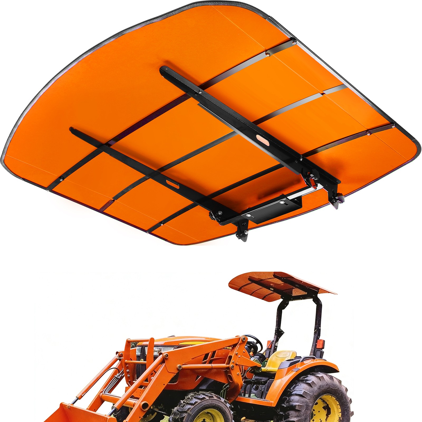 Orange Canopy For 52″ × 52″ Equipped Tractors & Mowers W/ 2″ x 2″ or 2″ x 3″ ROP