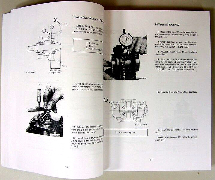 Lot International 234 244 254 Tractor Service Manual Repair Shop Ih Technical