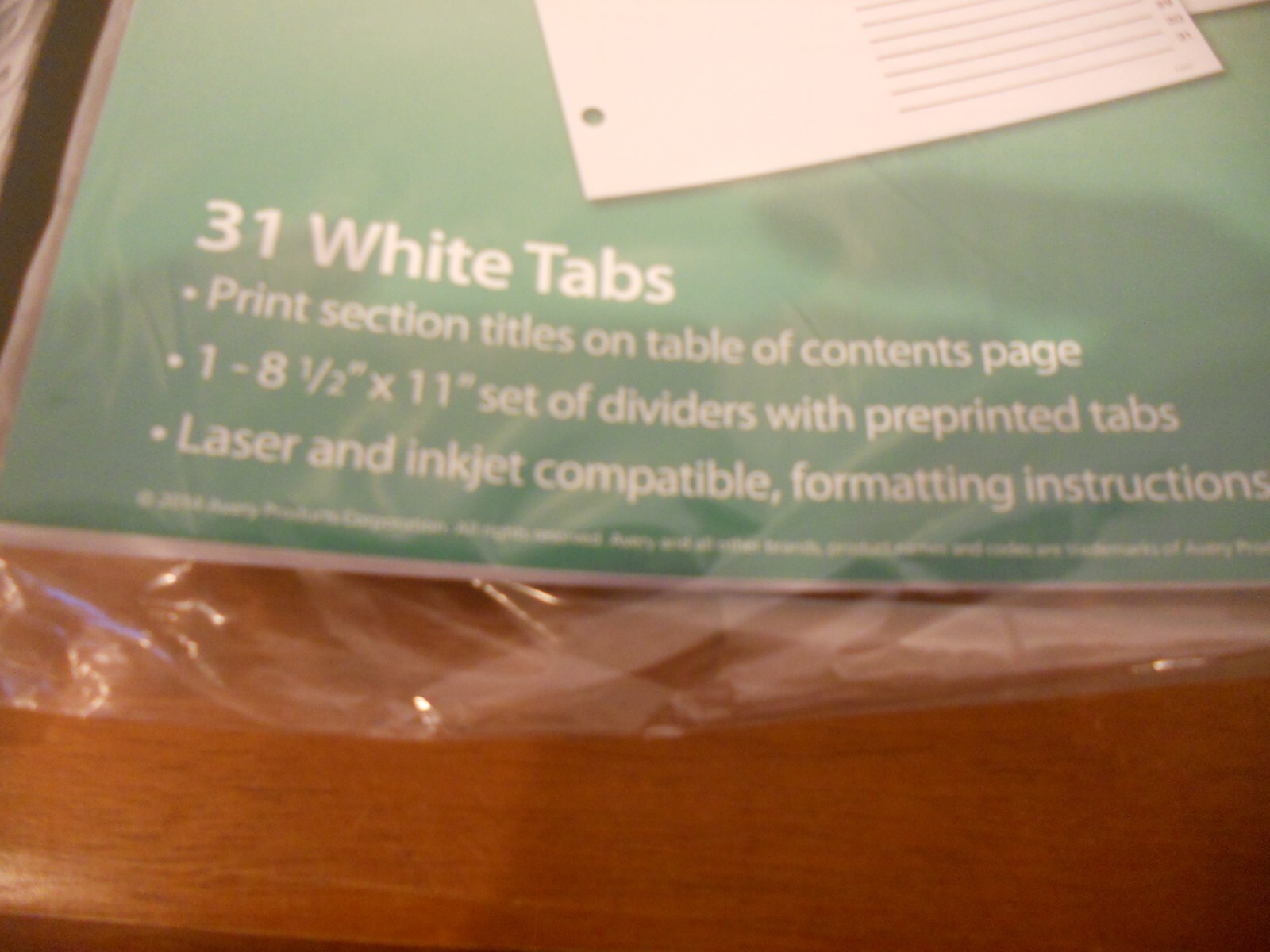 2 Pack Avery Office Essentials Table ‘n Tabs A-Z Divider 11676 – 8.50″ X 11”