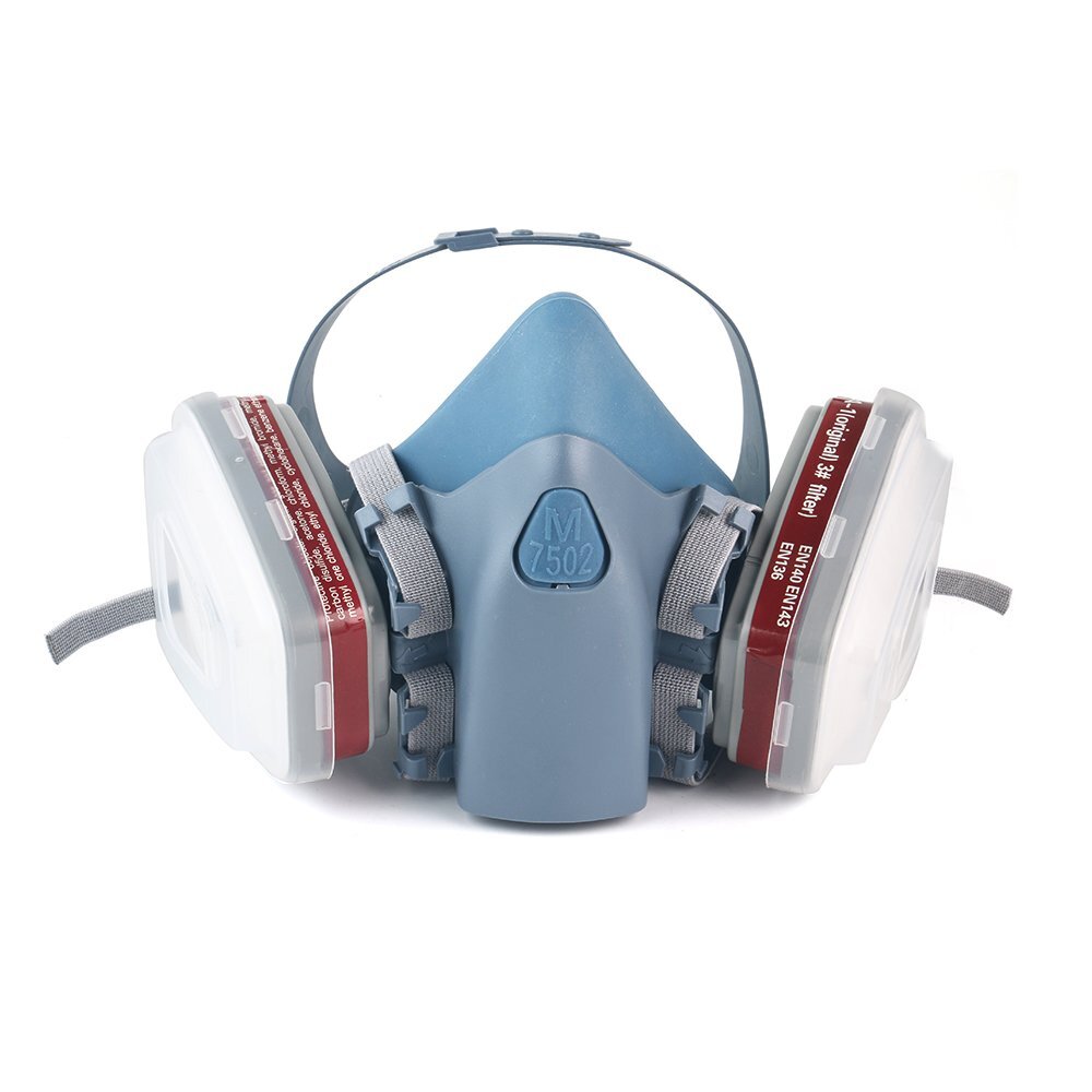 7 IN 1 Reusable Half Face Respirator Facepiece GAS MASK Spraying Painting Safe