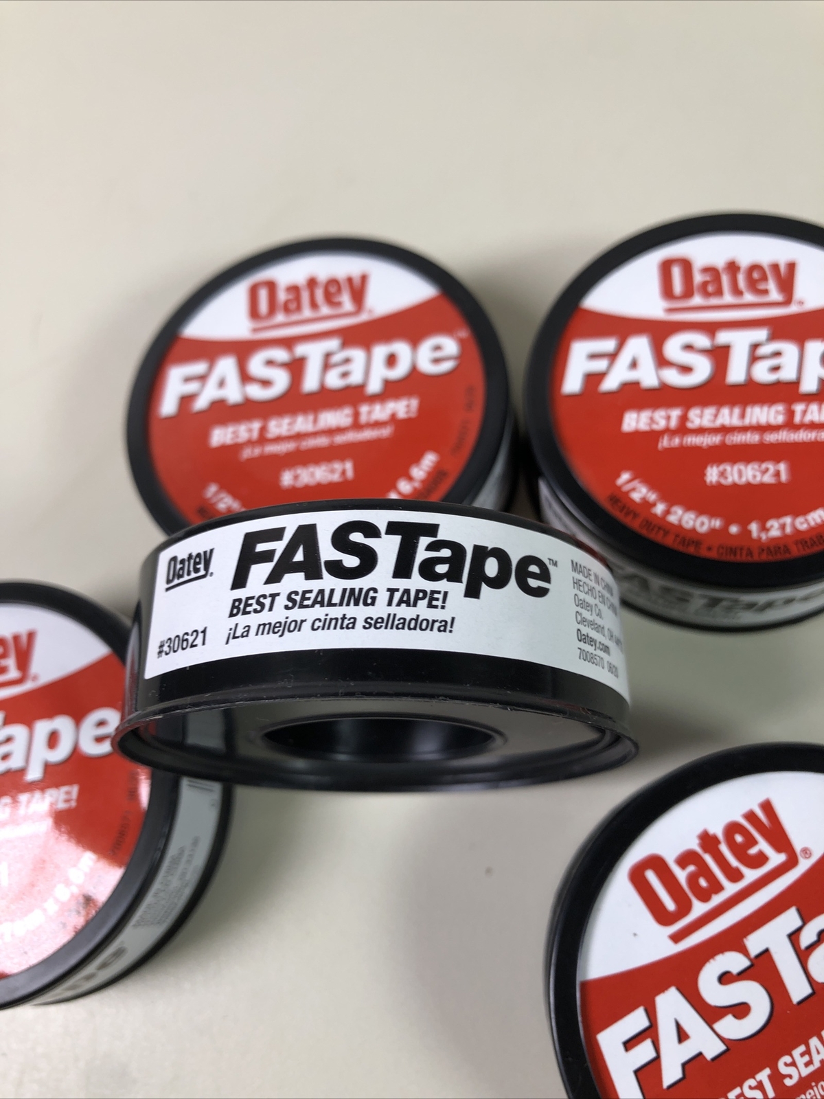 Oatey Fastape 1/2 in. x 260 in. PTFE Thread Seal Tape (5 Pack) New