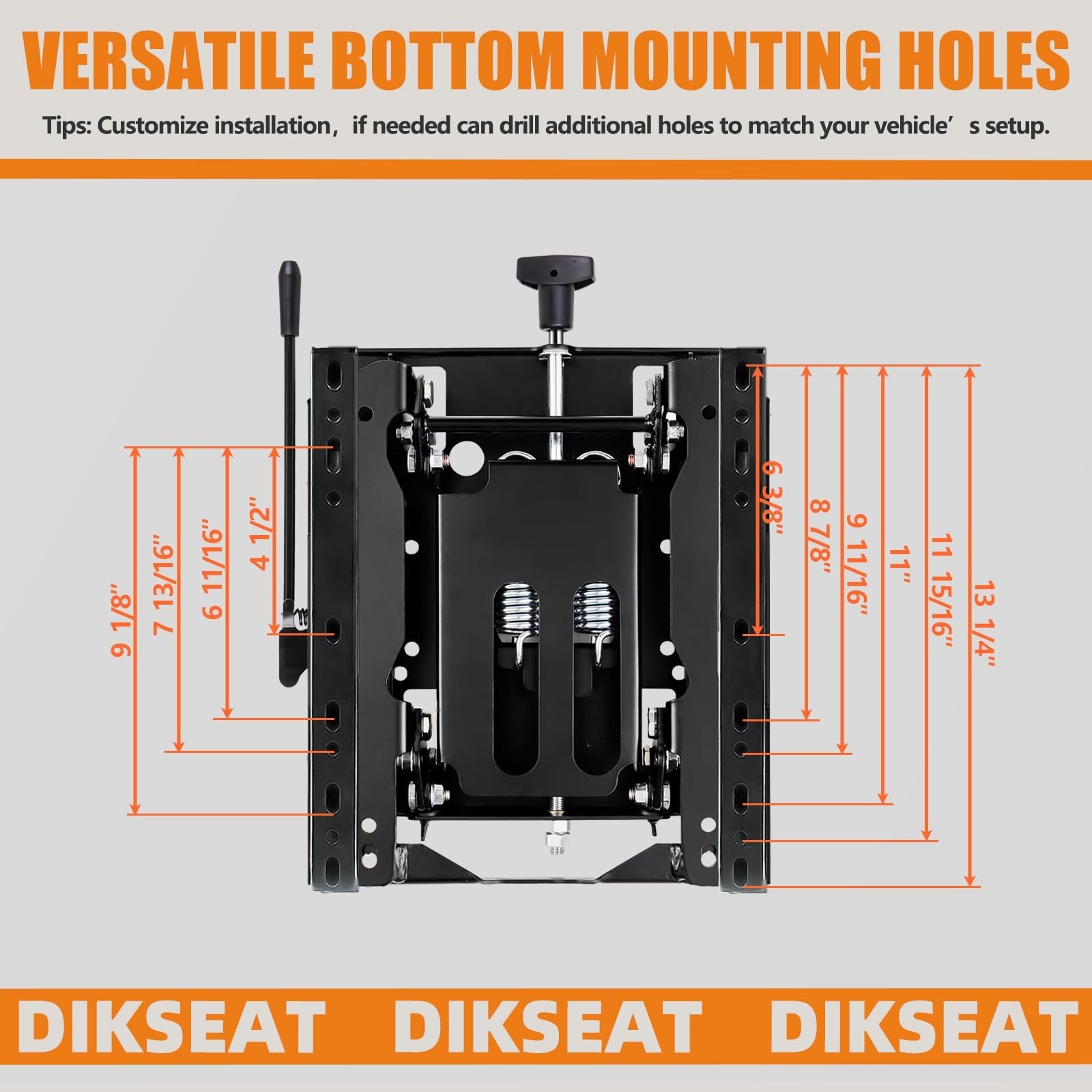 Universal Seat Suspension Kit with Seat Sliding Rail, Low Profile H… Fast Ship