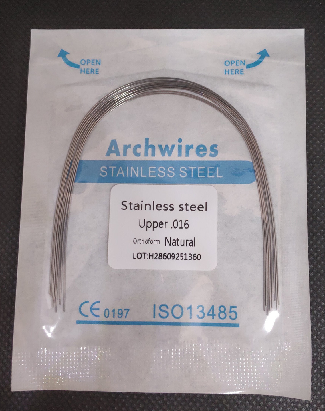 Dental Orthodontic Stainless Steel Wire Round/Rectangular Arch Wires Natural