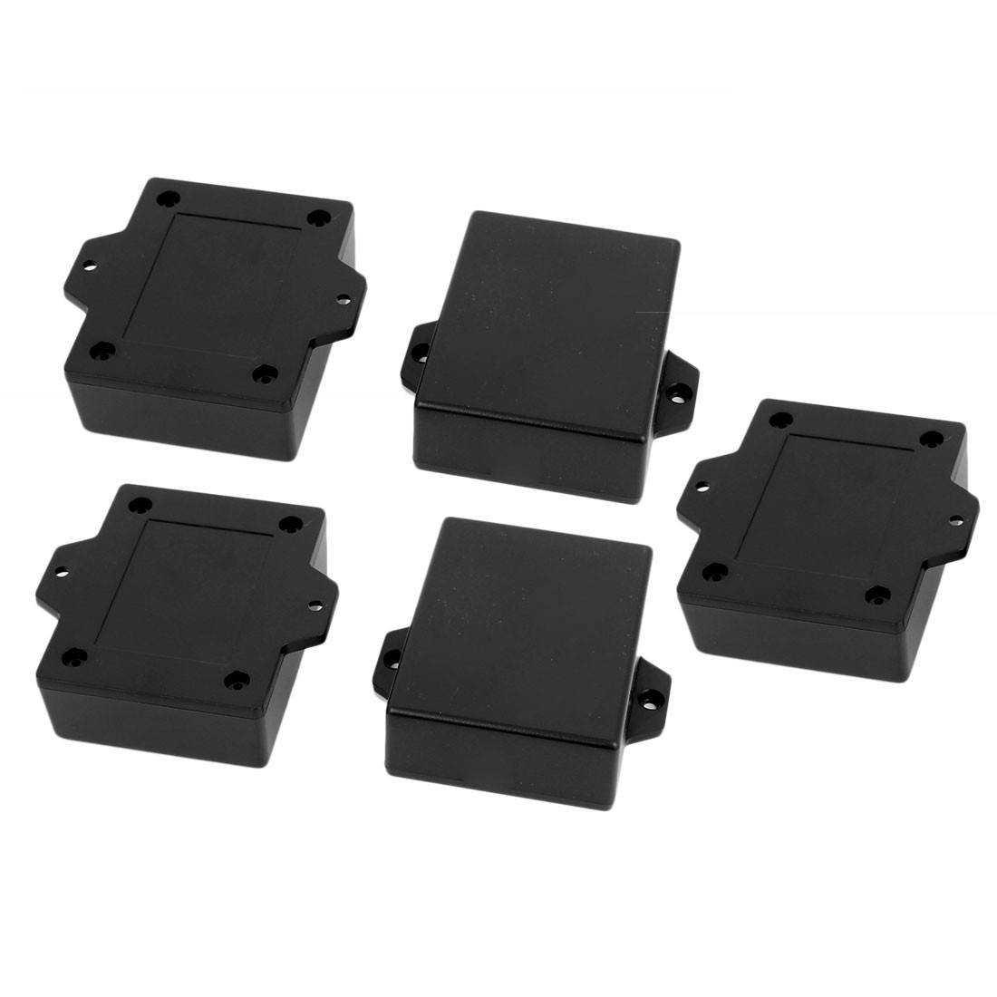 5Pack 63mmx50mmx22mm Plastic Enclosure Electric Project Case Junction Box Black