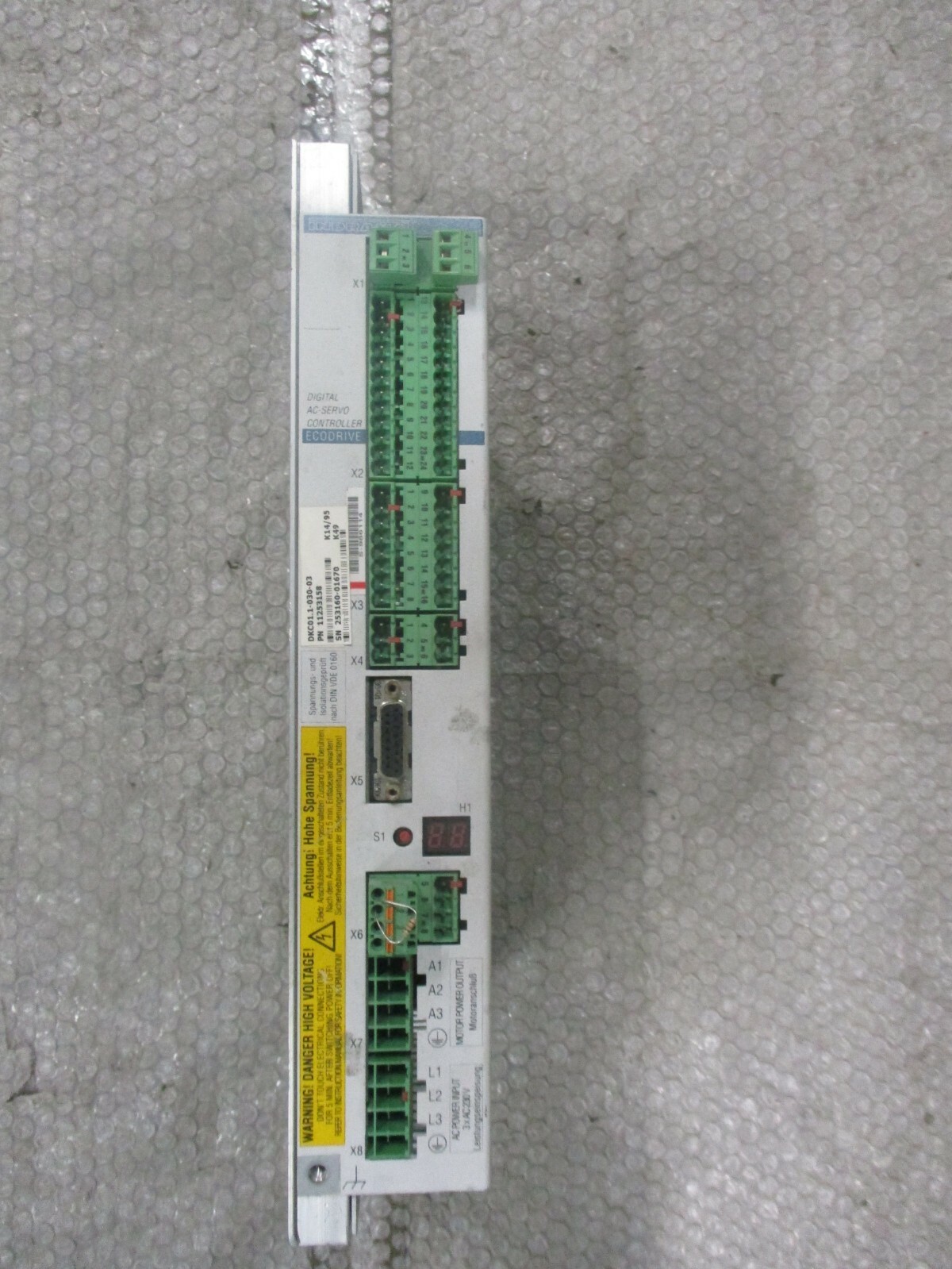 Indramat DKC01.1-030-3 ECODRIVE Digital AC Servo Controller 3x230VAC *TESTED*