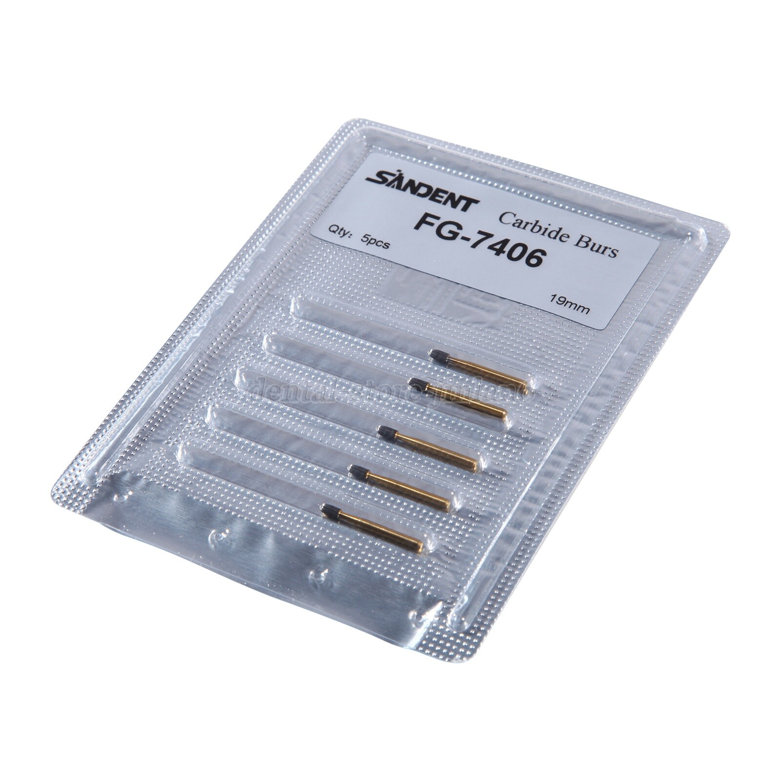 5 packs Dental Tungsten Carbide Burs Trimming & Finishing Egg Football FG 7406