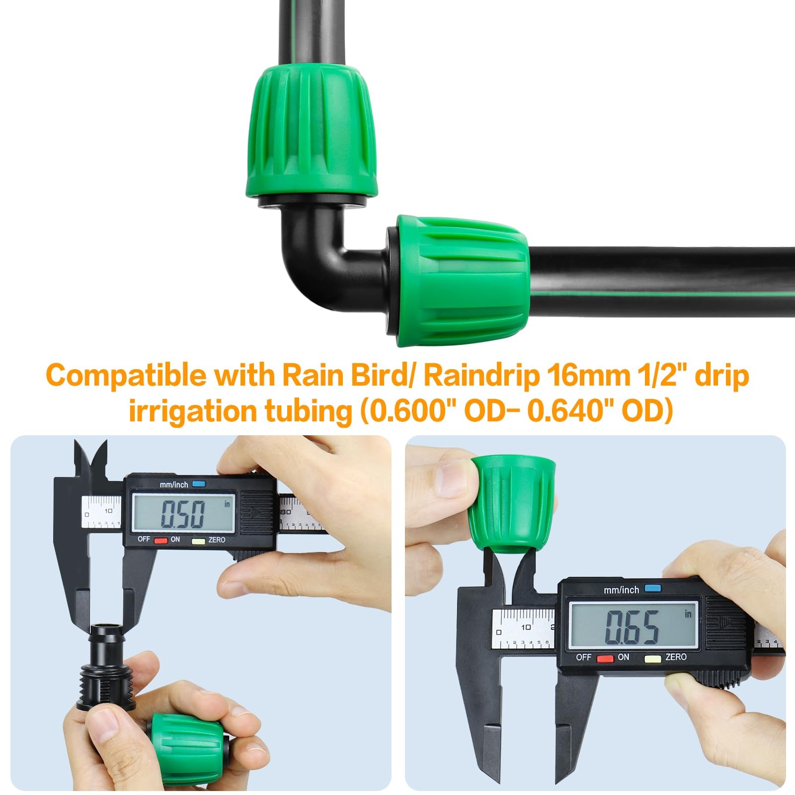 Drip Irrigation 1/2″ Elbow Fittingsï¼š1/2 Inch Drip Line Lock Barbed 90 Degre…
