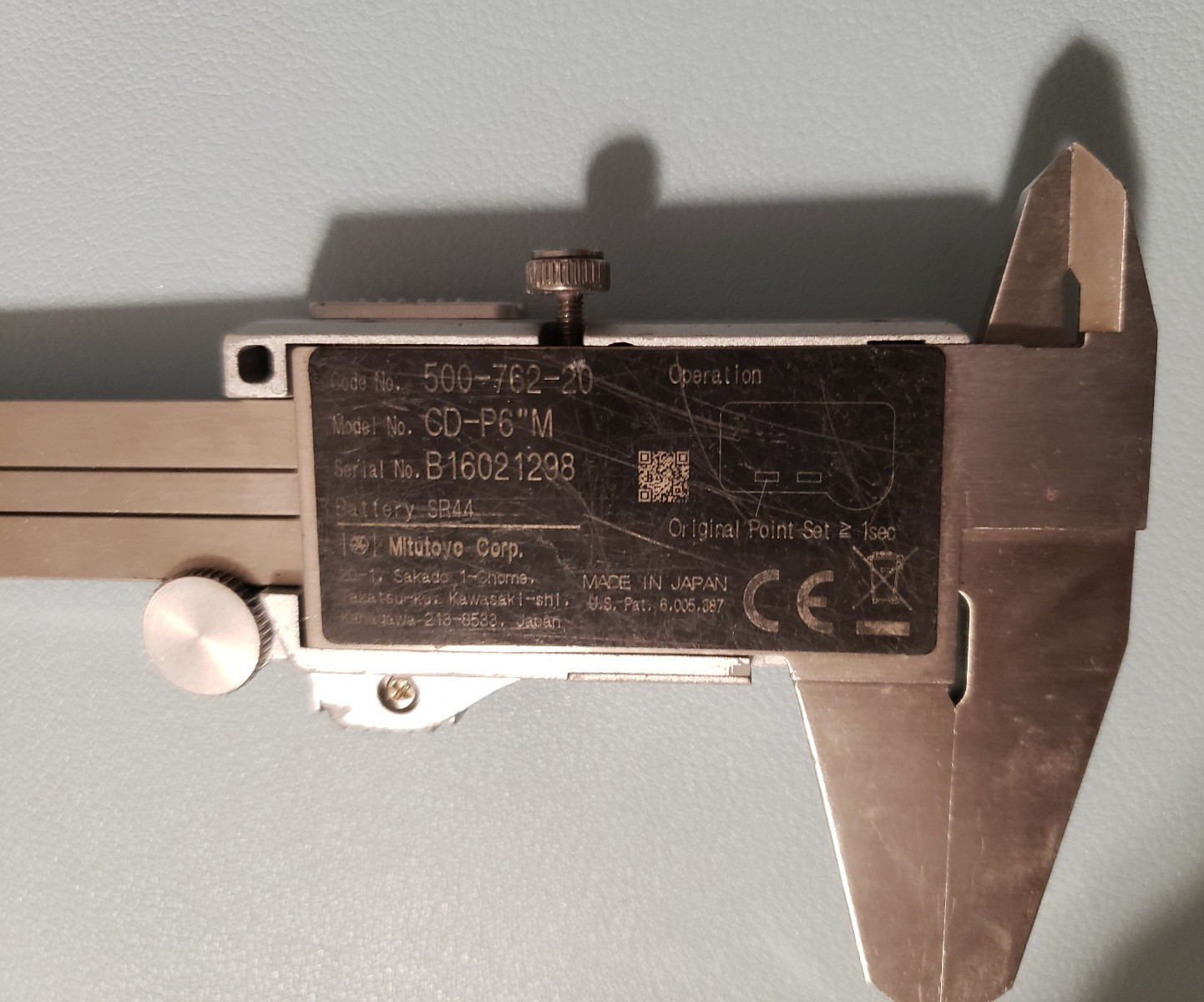 Mitutoyo 500-762-20 CD-P6”M Absolute Digimatic Coolant Proof Caliper 6 Inch