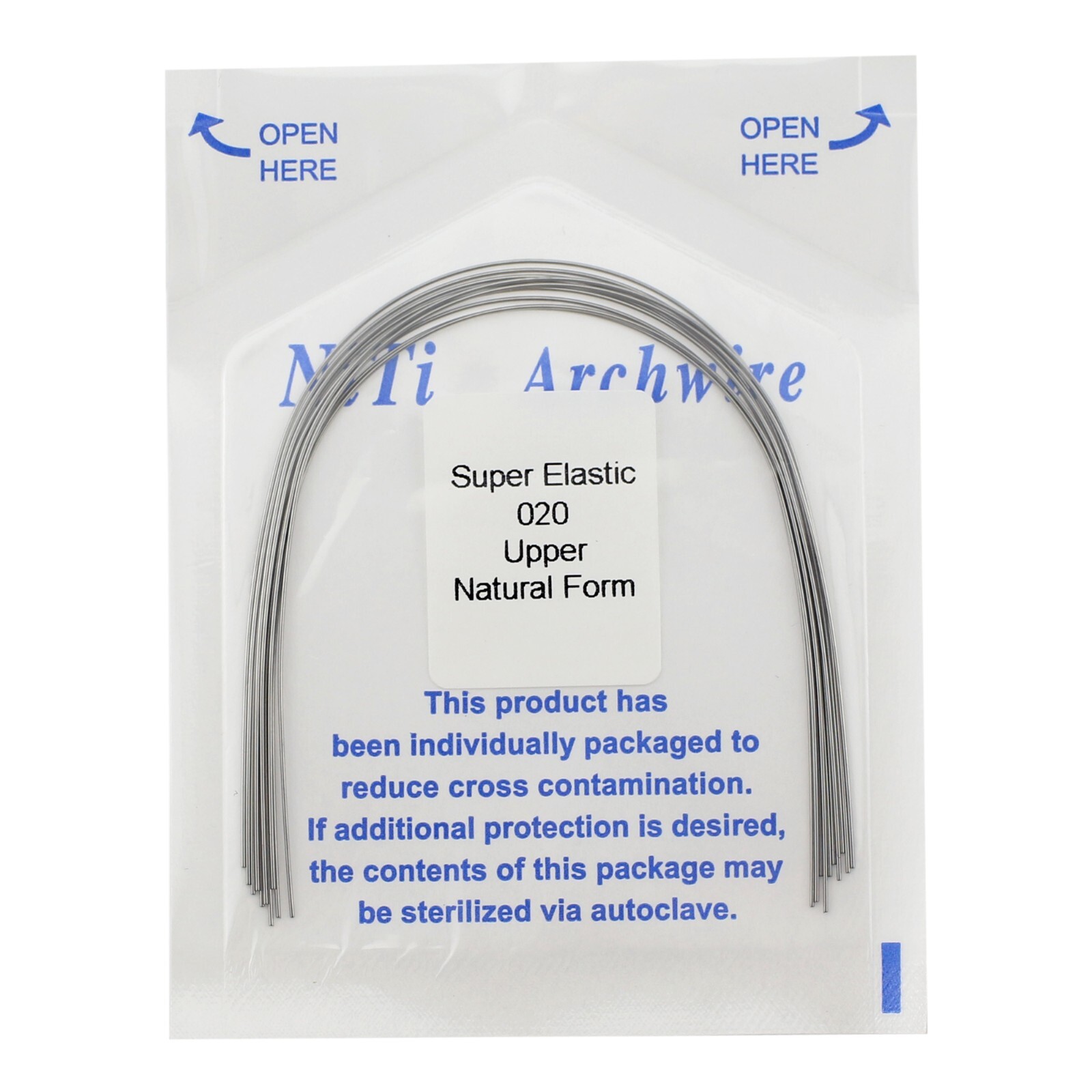 100PCS Dental Orthodontic Niti Arch Wire Natural Form Arches Round Rectangular