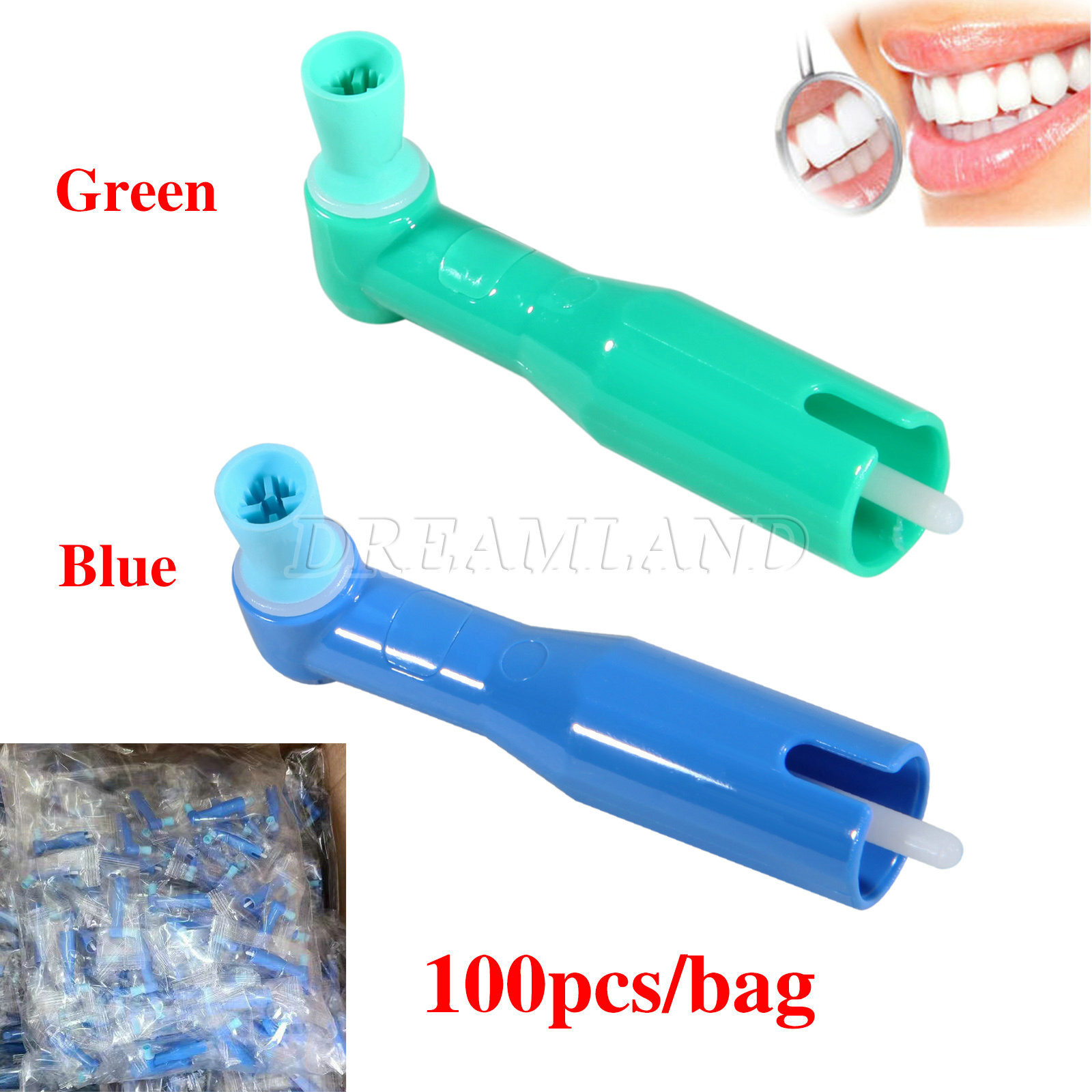100/500 pcs Dental Disposable Prophy Angles Top Quality Money back guarantee!