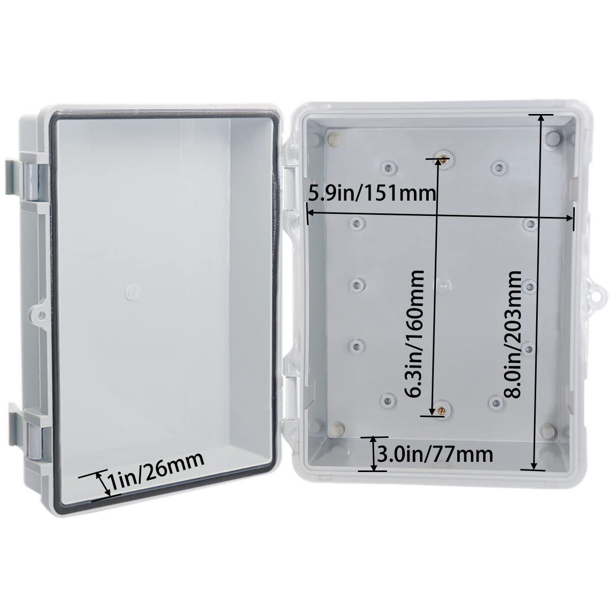 Outdoor Waterproof Electrical Box Junction Box Weatherproof IP67 ABS Plastic ..