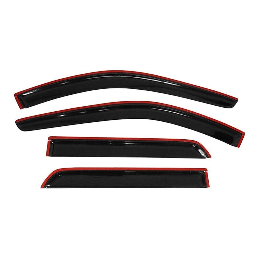 Dodge Durango 2011-2023 Window Visor Rain Guard 4pc Acrylic Smoke Tinted Slim