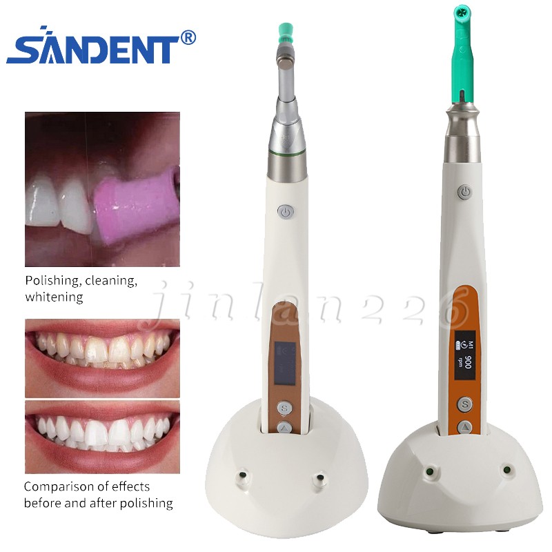Dental Cordless Electric Hygiene Prophy Handpiece 360° Swivel Polishing Angles