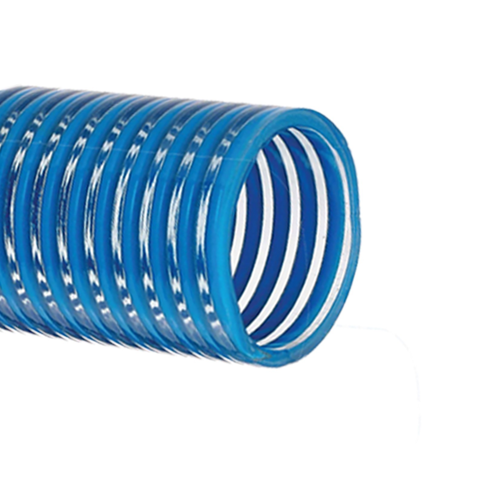 Suction Hose 1″ inch x 20 FT Suction & Discharge Hose 100 PSI Blue Ponaflex