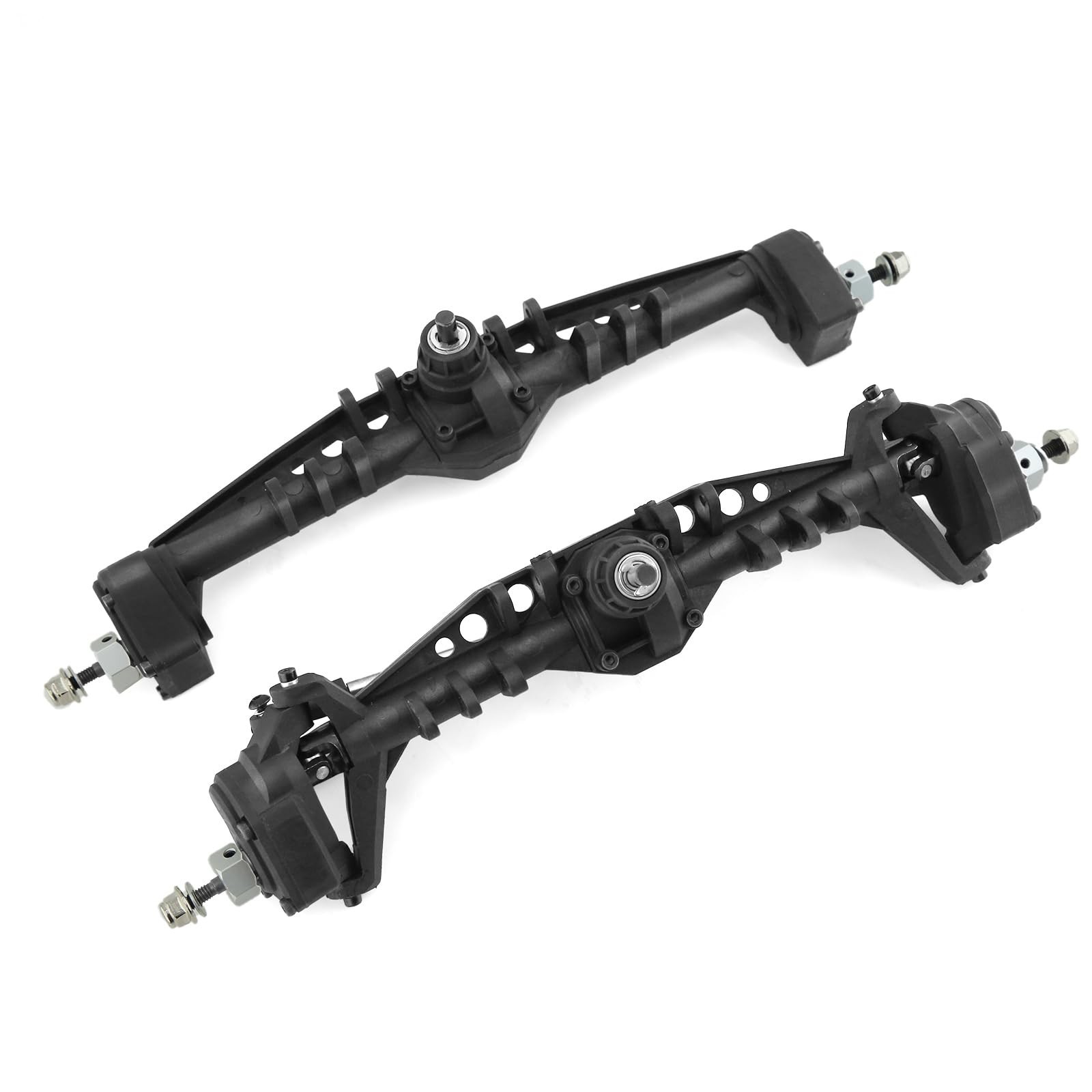 REDSPIDER Front and Rear Plastic Currie F9 Portal Axle Complete ， for Axi
