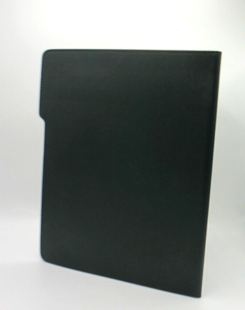 Portfolio Leather Graphic Image 9×12″ Dark Green with Tan List$90