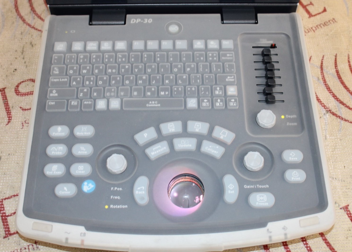 Mindray DP-30 Portable Ultrasound Machine w/ Battery (no trackball)