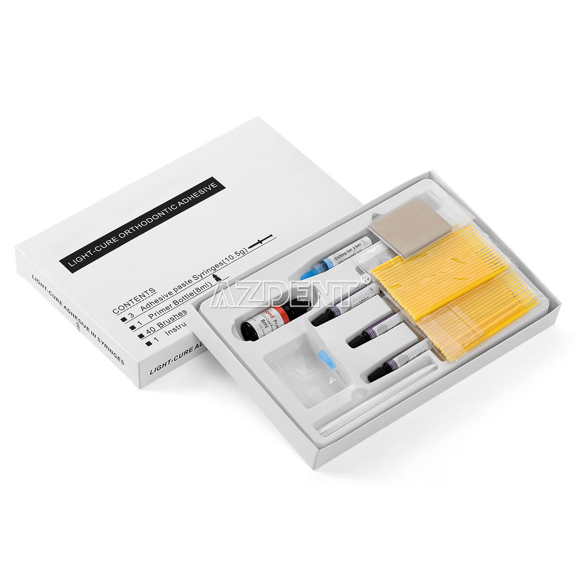 Dental Orthodontic Brackets Braces Mini Roth 022 /Light Cure Composite Resin Kit