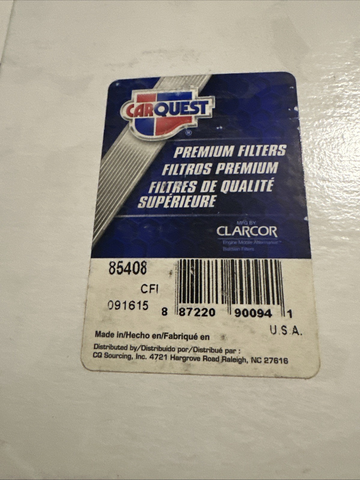 Carquest Premium HD Hydraulic Filter 85408