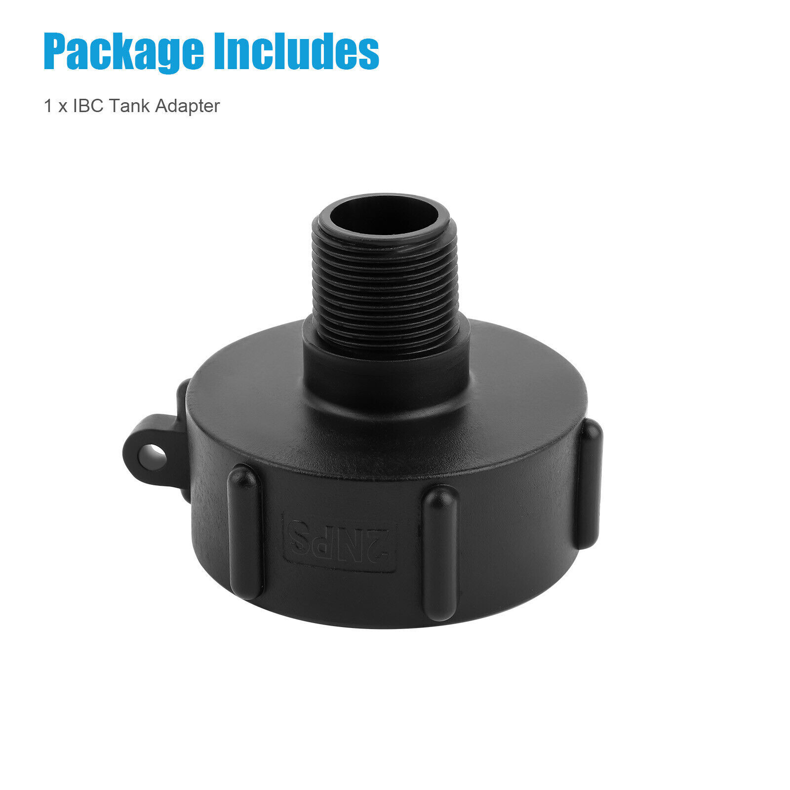 2PCS 275 330 G IBC Tote Adapter 2 NPT (NPS) Fine Thread x3/4 Male Garden Hose US