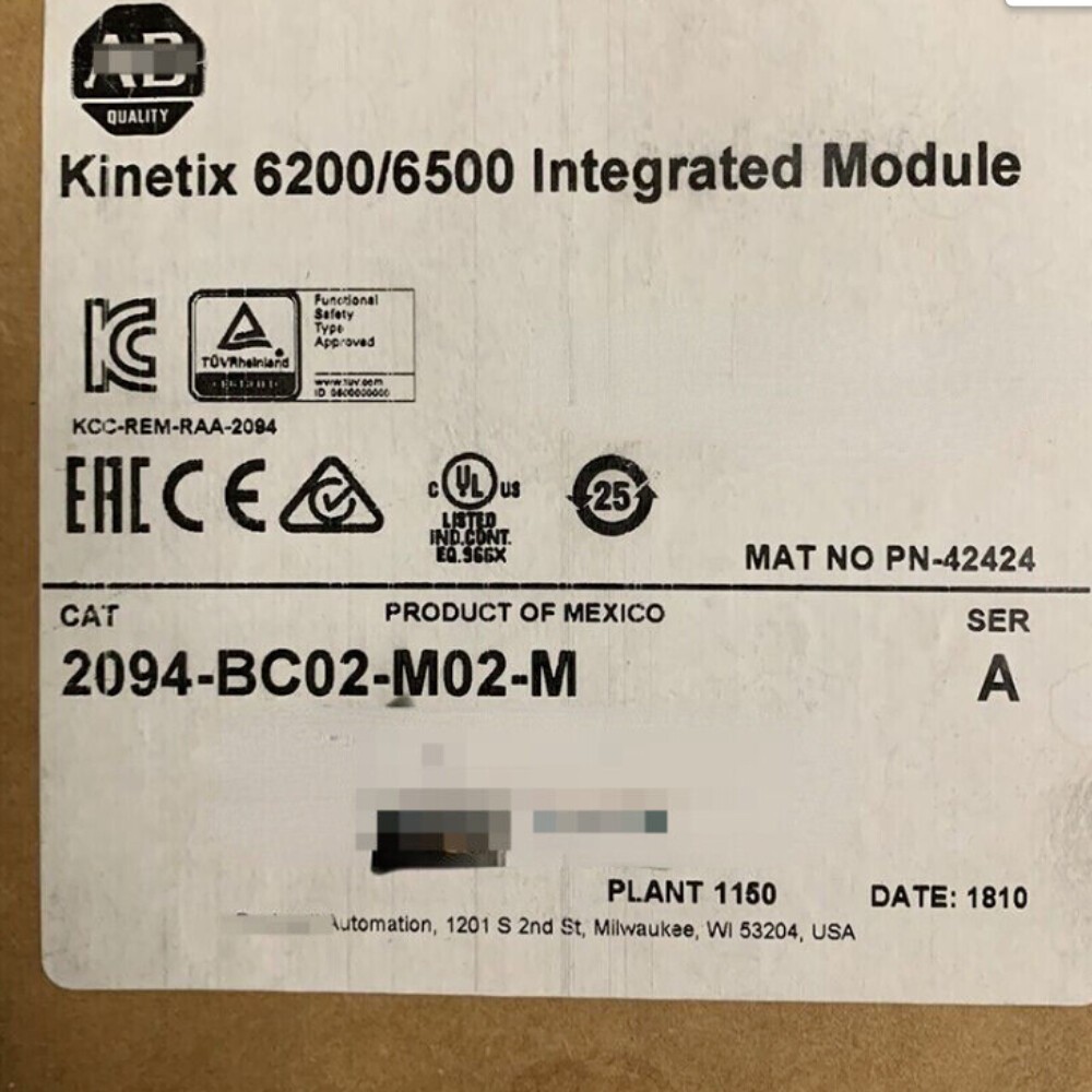 2094-BC02-M02-M Kinetix 6200/6500 Integrated Axis Module FREE SHIP US Free Tax