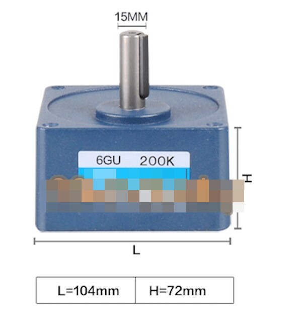 FOR ZD 6GU 40/50/60/75/90/100/120/150/180/200/250/300K Gear Reducer Motor