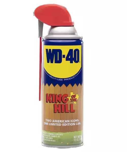 King of the Hill WD-40 12 oz Rust Spray Home Depot Exclusive Can Brand New!