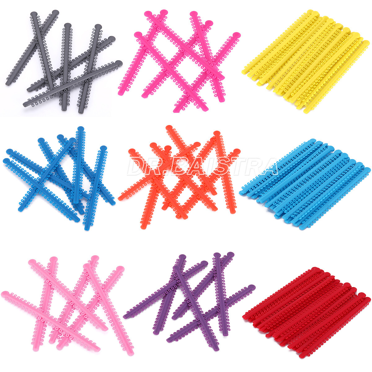 1000pcs Dental Orthodontic Elastic Ligature Ties/Ortho Brackets Brace AZDENT