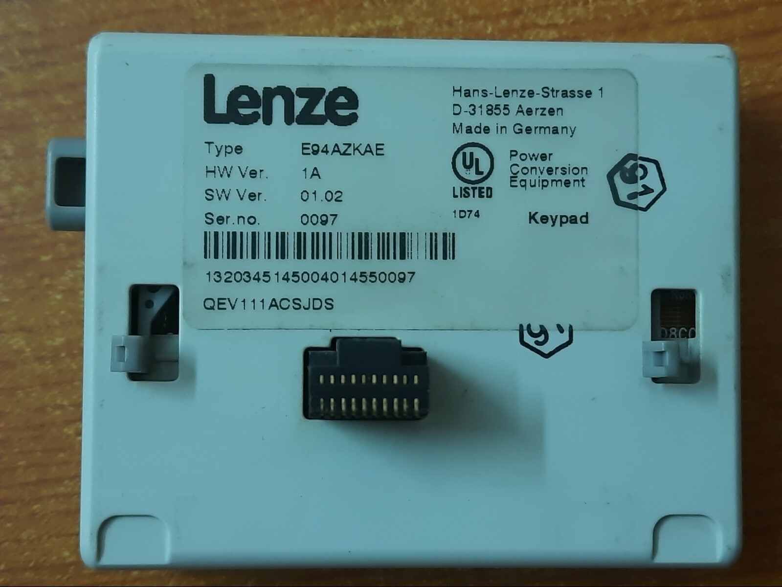 Lenze 9400 Keypad Type: E94AZKAE – Used in good condition and tested.
