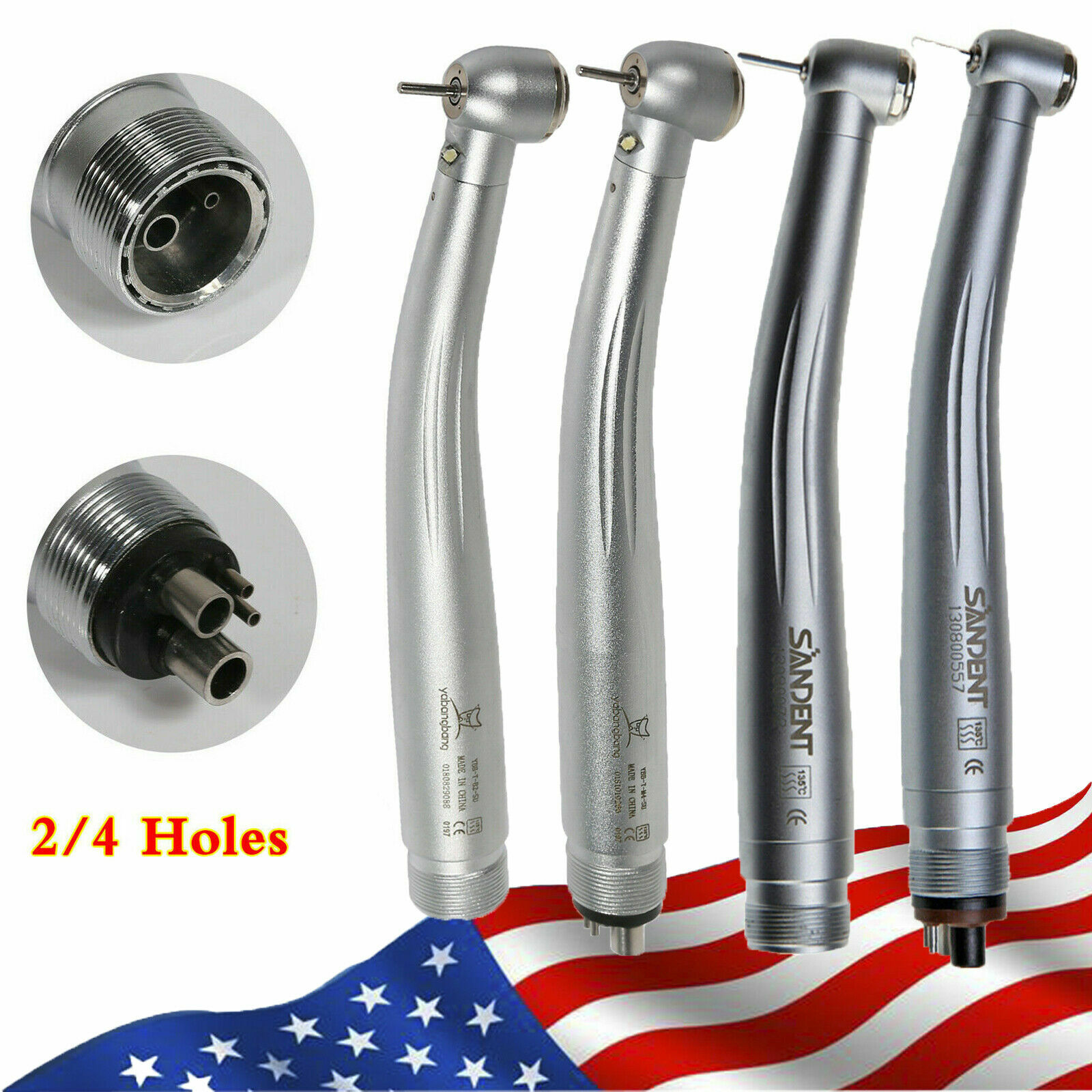 NSK Style Dental (LED Optic E-generator) Handpiece High Speed Turbine Turbina BM