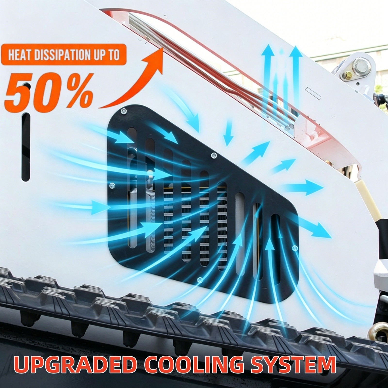 13.5 HP Skid Steer Loader Hydraulic Electric Start B&S ENGINE Orange or White US
