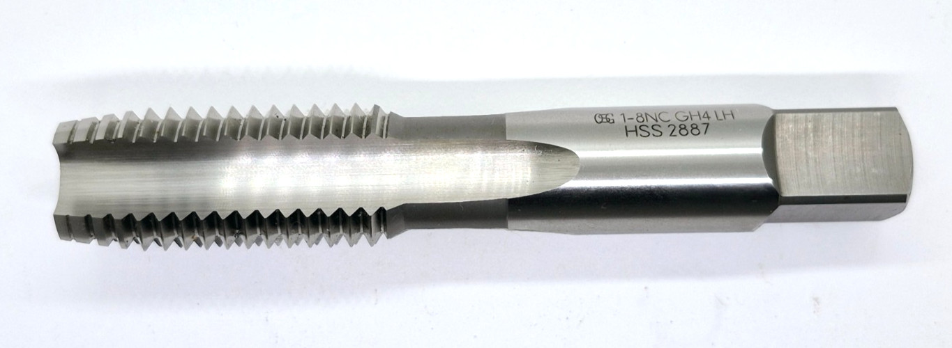 OSG 1- 8NC GH4 4 Flute Left Hand Plug Tap Mexico 1664100