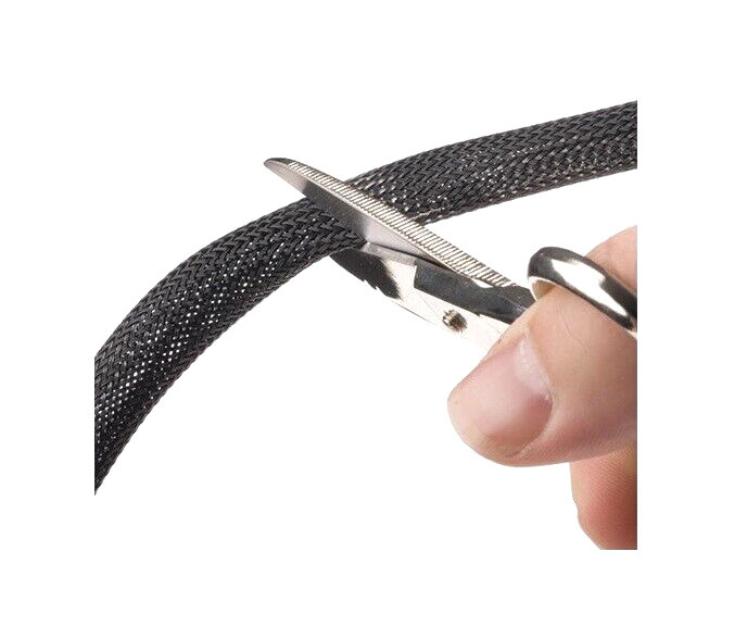 ALL SIZES & COLORS 5′ FT – 100 Feet Expandable Cable Sleeving Braided Tubing LOT