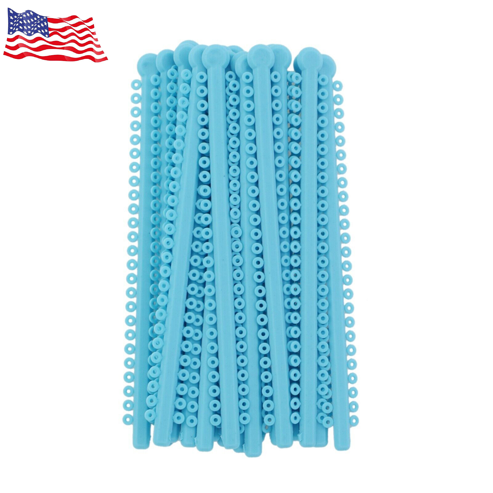 1000pcs Dental Orthodontic Ligature Ties Brace Elastic Rubber Bands For Brackets