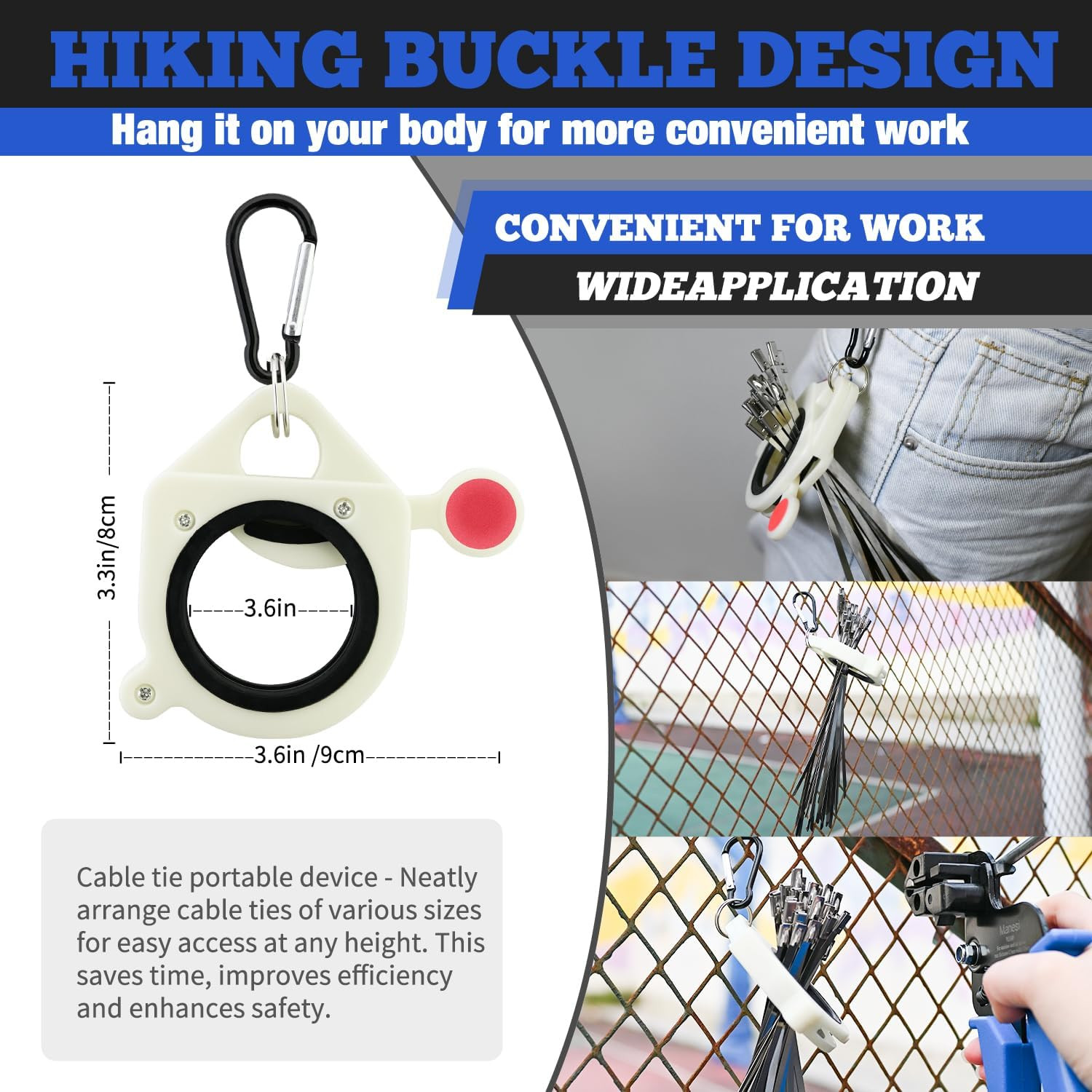 Metal Zip Ties with Stainless Steel Cable Tie Gun, Special Tool for Fastening
