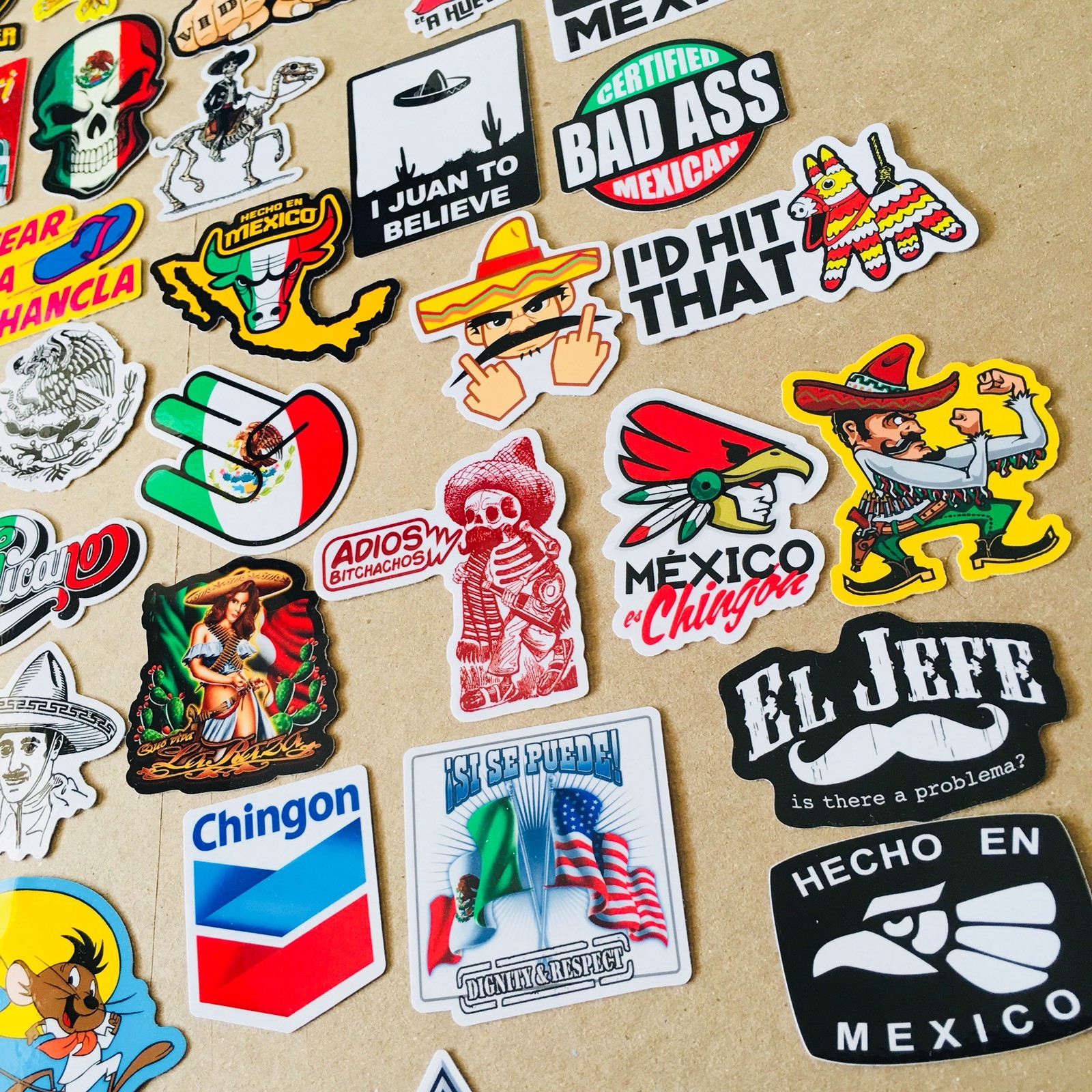 SUPER MEXICAN Hard Hat Stickers 82+ MEXICO HardHat Sticker & Decals, Helmet MX